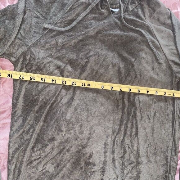 ONIA‎ Pullover Hoodie Sweater Top Olive Green Size Small Terry - Picture 5 of 10